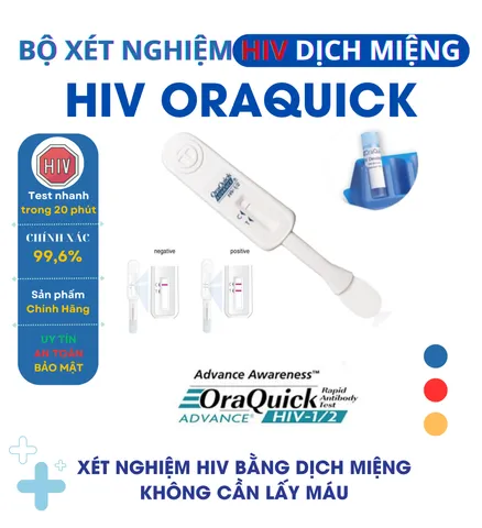 Bộ test xét nghiêmk HIV OraQuick - Xét nghiệm HIV bằng dịch miệng tại nhà