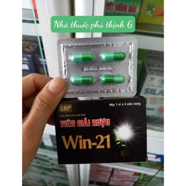 Combo 5 vỉ giải rượu bia Win -21 ,vỉ 4 viên
