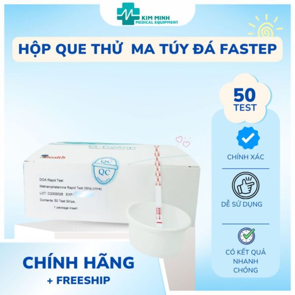 Que thử ma tuý đá Methaphetamin Fastep (50 test/1 hộp)