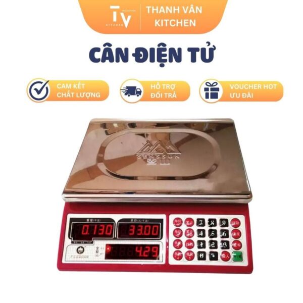Cân điện tử, hiển thị chính xác, trọng lượng 30kg (TV348)